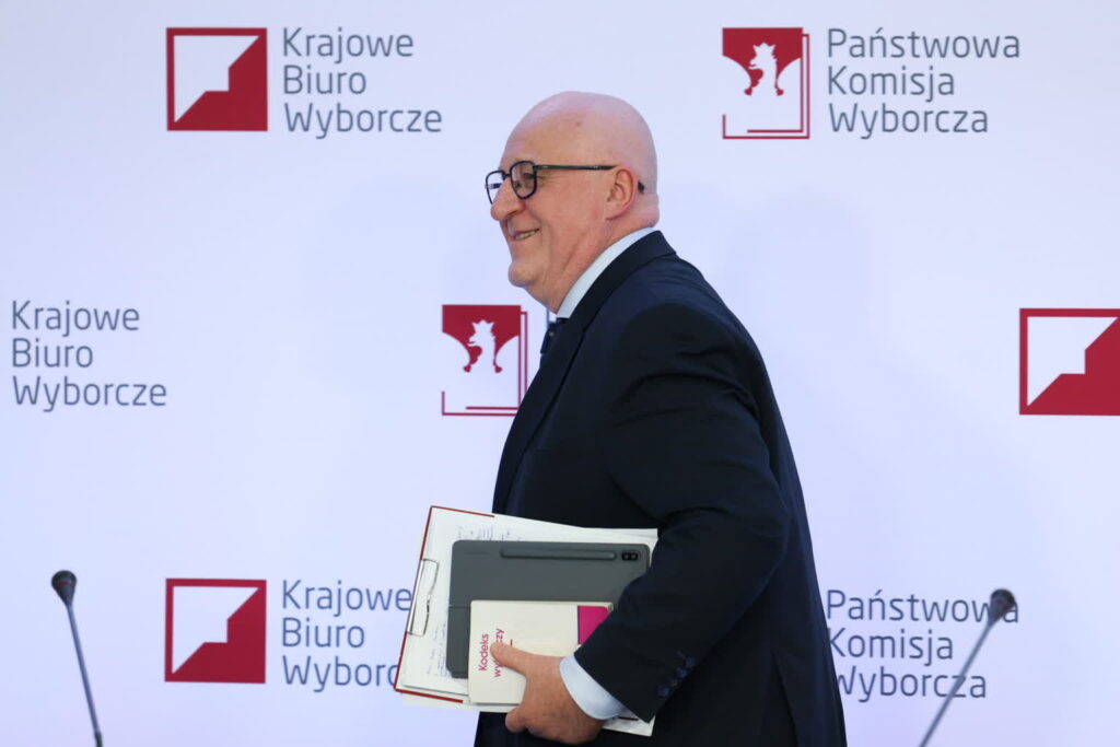 PKW: od rana 202 przestępstwa i wykroczenia związane z wyborami Konferencja prasowa PKW (PAP/Paweł Supernak)