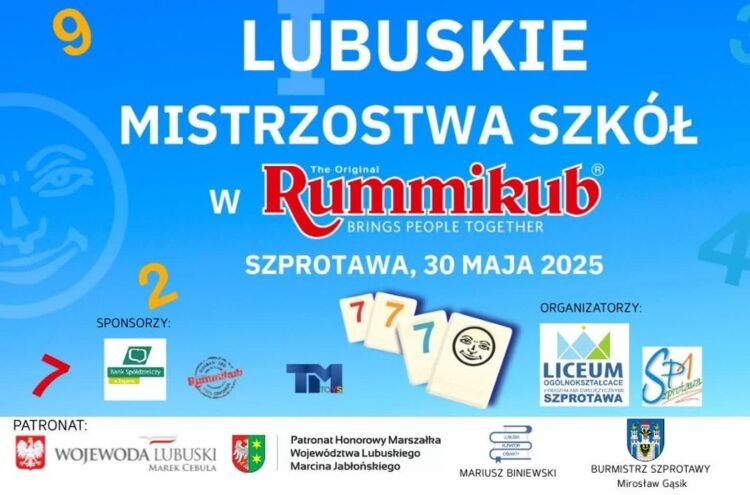 I Lubuskie Mistrzostwa Szkół w Rummikub 9 Mistrzostwa Szprotawa