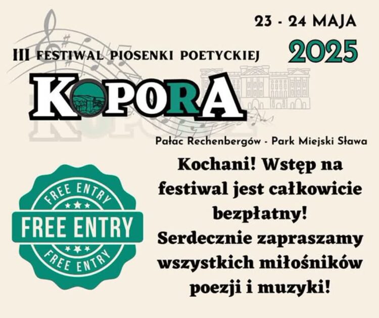 Zbliża się sławski festiwal poezji śpiewanej 9 Kopora - Sława