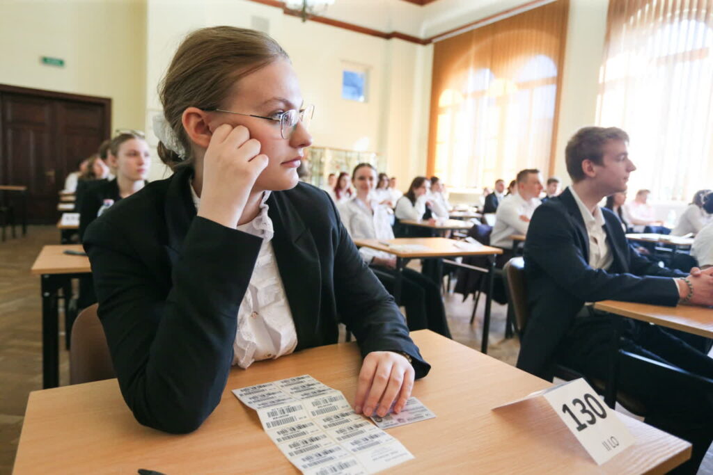 Matura w Gorzowie Wlkp. PAP/Lech Muszyński