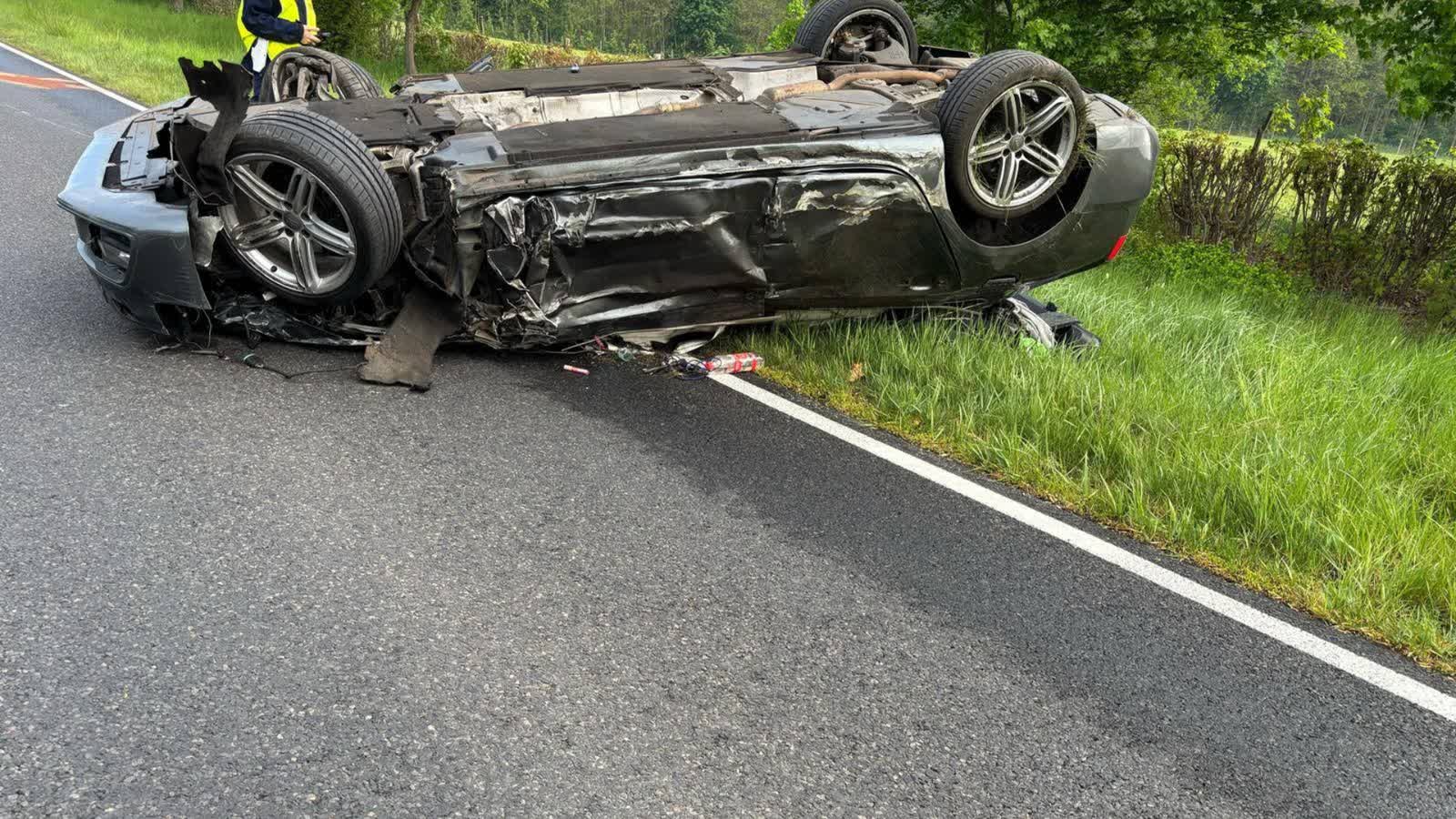 Po wypadku zablokowana droga krajowa nr 29