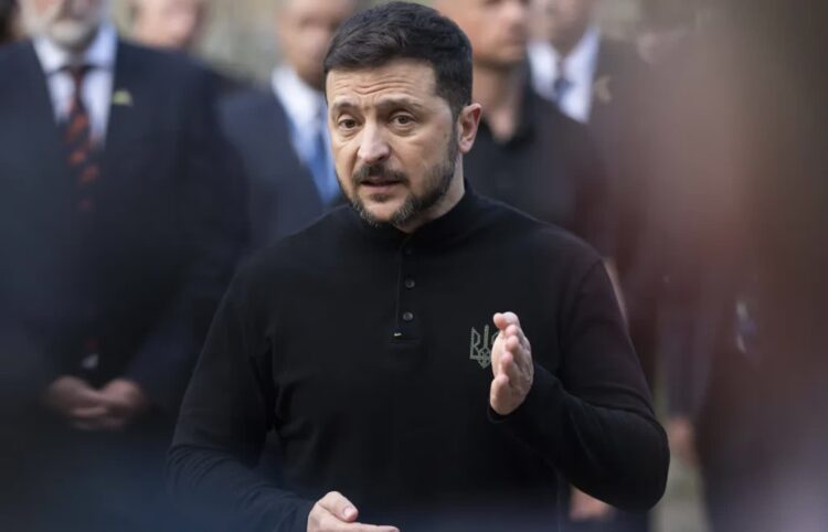 Wołodymyr Zełenski. Fot. PAP/EPA/STRINGER