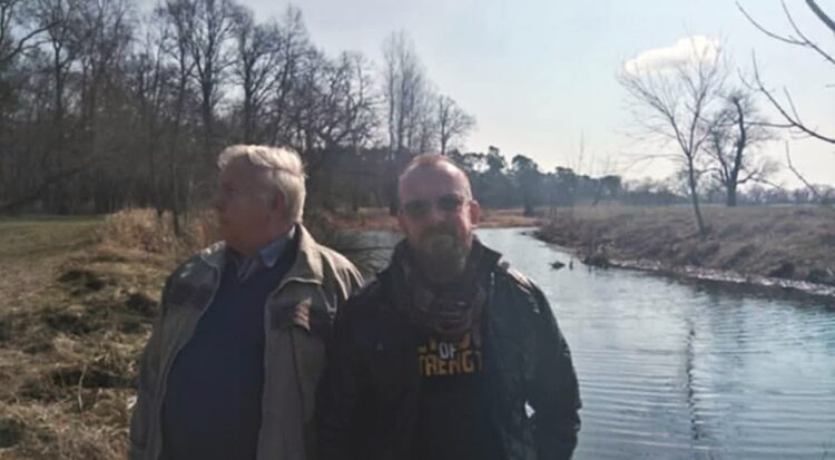 Tomasz Turowski z ojcem fot. archiwum rodzinne