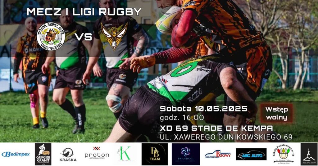 plakat meczowy: Wataha Rugby Club Zielona Góra