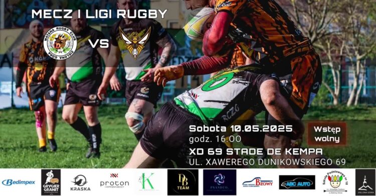 Przetrzebiona chorobami Wataha podejmie ekipę z Wrocławia 9 plakat meczowy: Wataha Rugby Club Zielona Góra
