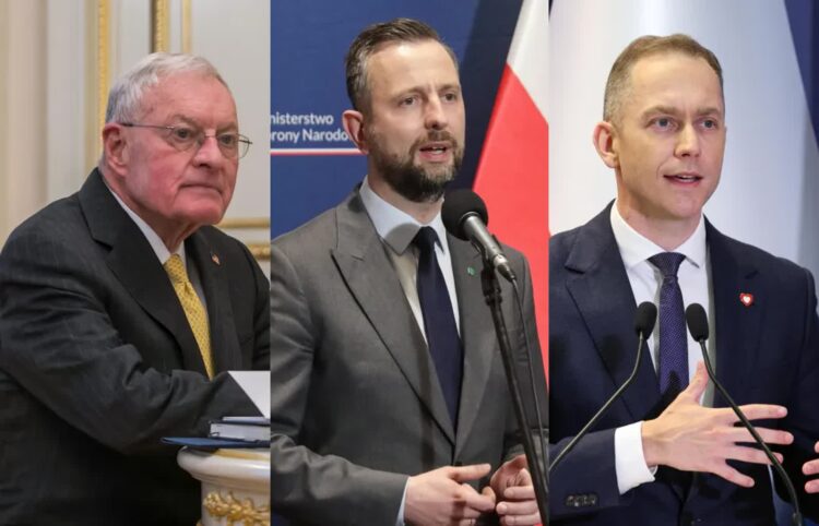 Gen. Keith Kellogg, Władysław Kosiniak-Kamysz i Cezary Tomczyk Fot. PAP/Vladyslav Musiienko/Tomasz Gzell/Szymon Pulcyn