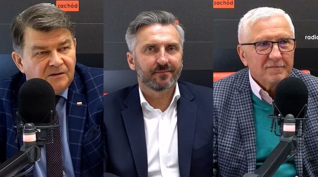 Od lewej: Jerzy Materna (PiS), Waldemar Sługocki (PO) i Wadim Tyszkiewicz (niezrzeszony)