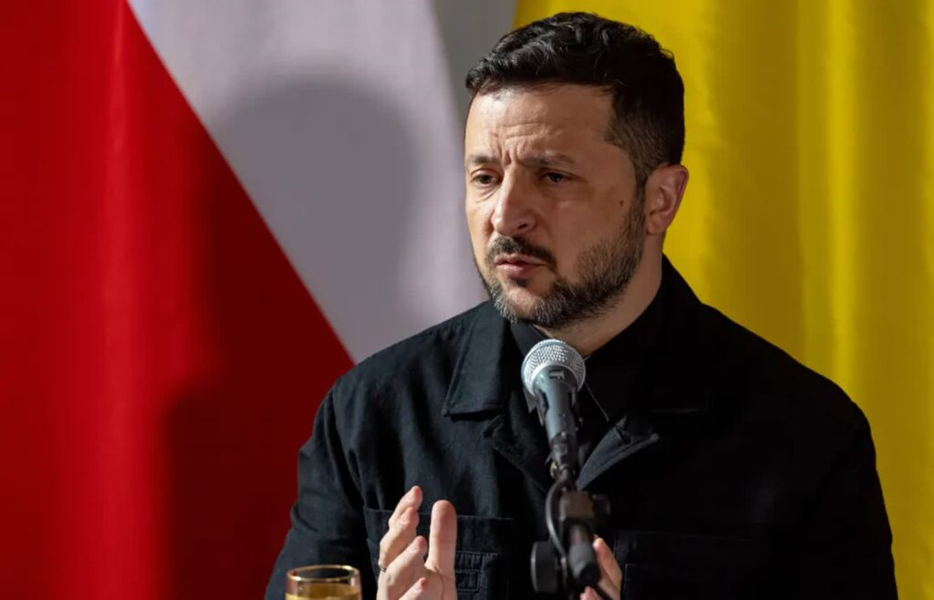 Wołodymyr Zełenski Fot. PAP/EPA/MARTIN DIVISEK