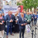 Kampania prezydencka 2025. Zielonogórscy politycy PO, PSL, Nowej Lewicy i Polski 2050 wspierają Rafała Trzaskowskiego (fot. Piotr Bakselerowicz)