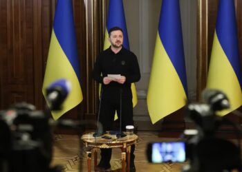 Prezydent Ukrainy Wołodymyr Zełenski. Fot. PAP/ Victor Kovalchuk