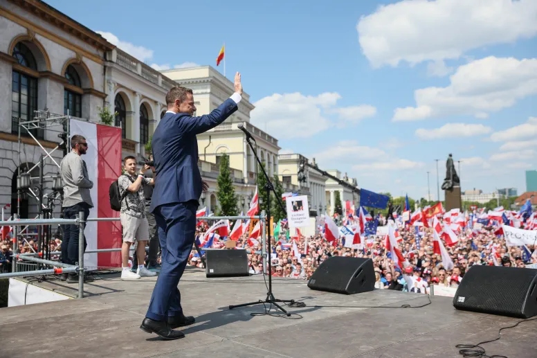 Marsze poparcia Rafała Trzaskowskiego i Karola Nawrockiego w Warszawie [AKTUALIZOWANY] Radio Zachód - Lubuskie