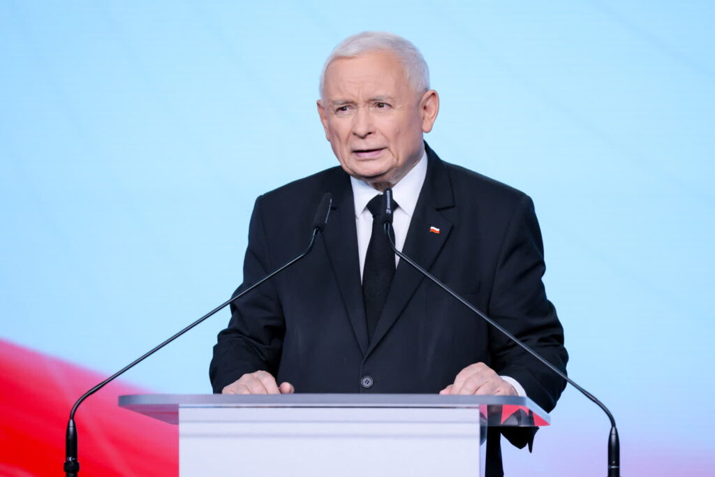 Jarosław Kaczyński, prezes PiS (PAP/Rafał Guz)