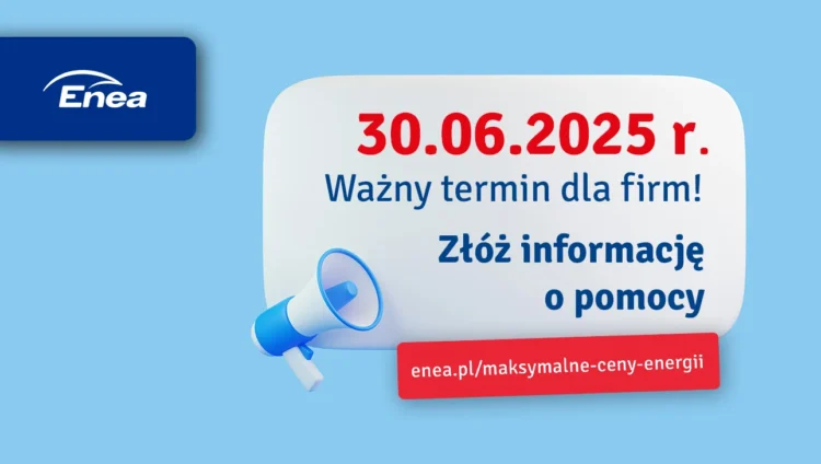 Przedsiębiorco, złóż do Enei informację o pomocy publicznej lub de minimis Radio Zachód - Lubuskie