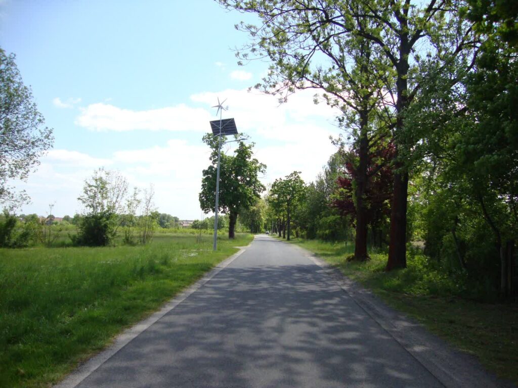 Nowe lampy w gminie Wymiarki fot. UG Wymiarki