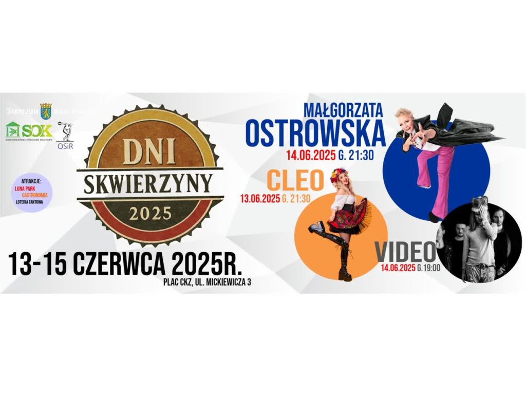 Macarena, rekord Guinnessa i Cleo, czyli dni Skwierzyny grafika - UM Skwierzyna