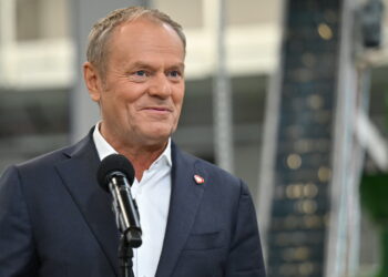 Donald Tusk w Skarżysku-Kamiennej (PAP/Piotr Polak)