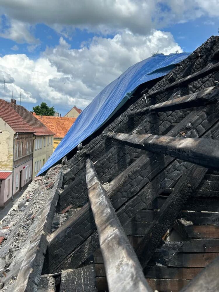 pożar w Nowym Miasteczku