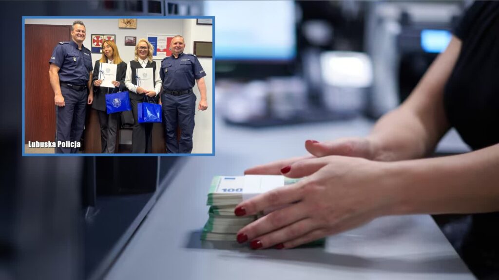 Odzyskała oszczędności życia, które oddałaby fałszywym policjantom 3 Fot. Freepik i Lubuska Policja