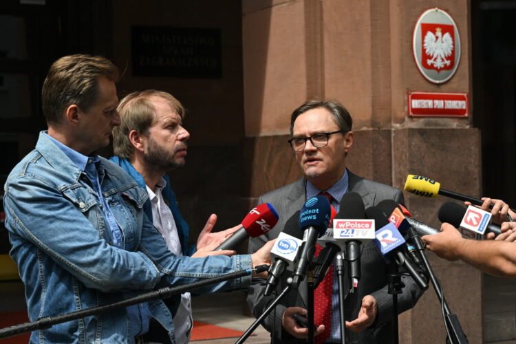 Rzecznik MSZ Paweł Wroński (PAP/Radek Pietruszka)