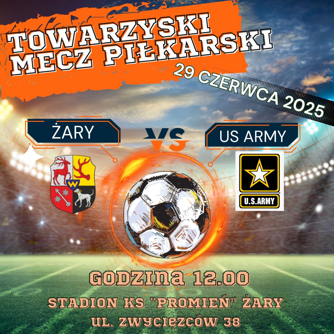 Żary zagrają w piłkę nożną z amerykańskimi żołnierzami Radio Zachód - Lubuskie