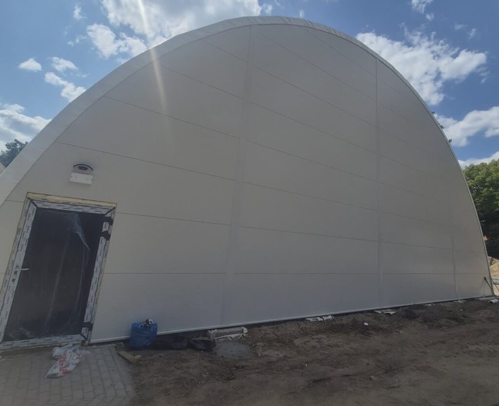 Trwa budowa sali sportowej przy szkole w Trzebielu fot. Urząd Gminy Trzebiel