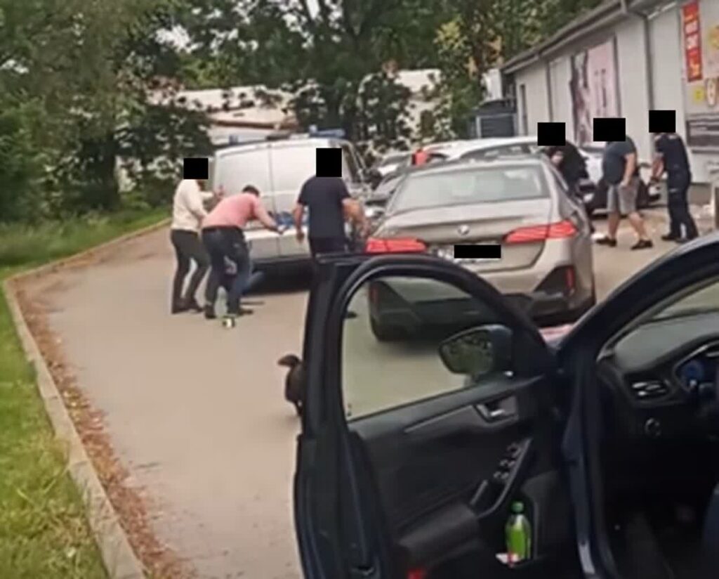 Fot. Screen z nagrania zrobionego przez świadka wydarzeń w Bolkowie