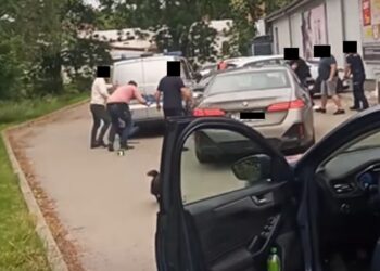 Fot. Screen z nagrania zrobionego przez świadka wydarzeń w Bolkowie