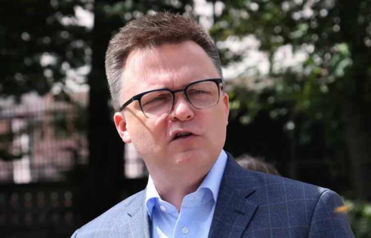 Przewodniczący partii Polska 2050 Szymon Hołownia, fot. PAP/Albert Zawada