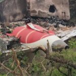 Fragment samolotu po katastrofie Fot. PAP/EPA/RAJAT GUPTA