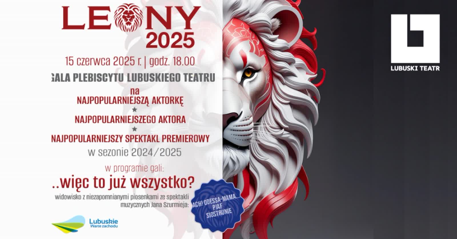 Zbliża się gala Leony 2025. Lubuski Teatr podsumowuje miniony sezon Radio Zachód - Lubuskie