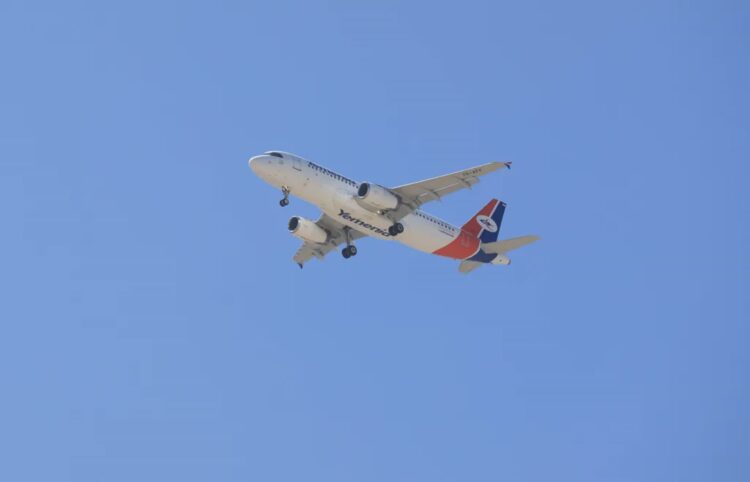 Samolot opuszczający lotnisko w Ammanie. Zdj. ilustracyjne. Fot. PAP/EPA/YAHYA ARHAB