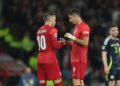 Piotr Zieliński i Robert Lewandowski Fot. PAP/Leszek Szymański