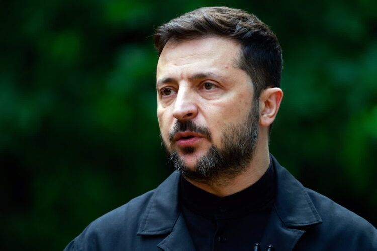 Wołodymyr Zełenski (PAP/EPA/JASON ALDEN / POOL)