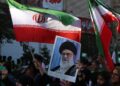 Jeden z antyizraelskich protestów w Teheranie, fot. PAP/EPA/ABEDIN TAHERKENAREH