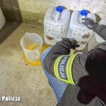 Domowa fabryka amfetaminy na terenie pow. żagańskiego. Zatrzymano cztery osoby (KPP Żagań)