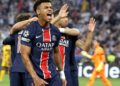 Desire Doue zawodnik Paris Saint-Germain. Fot. PAP/EPA/RONALD WITTEK