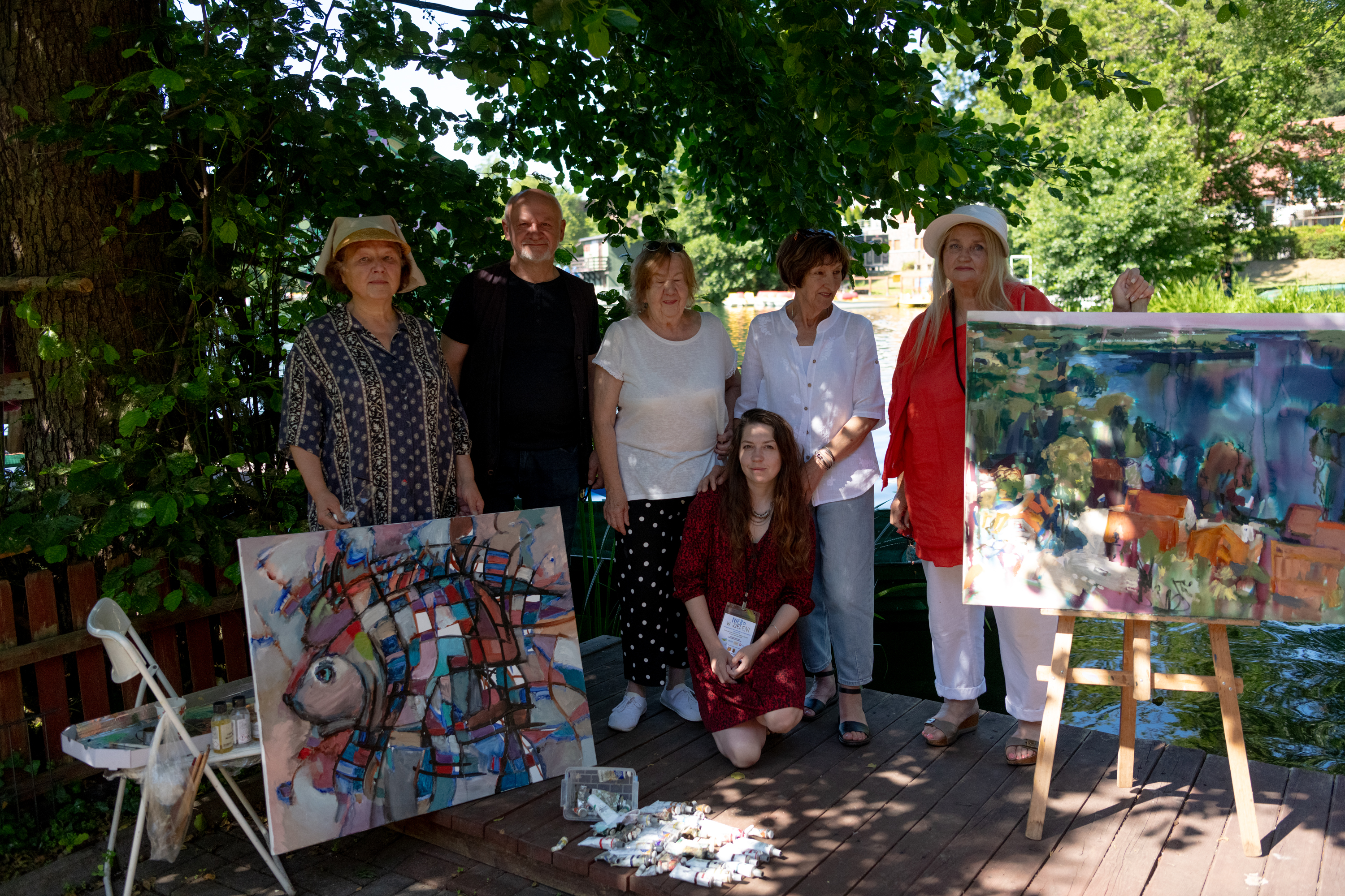 Międzynarodowy Plener Malarski „Niebo w zieleni” w Łagowie [GALERIA ZDJĘĆ]