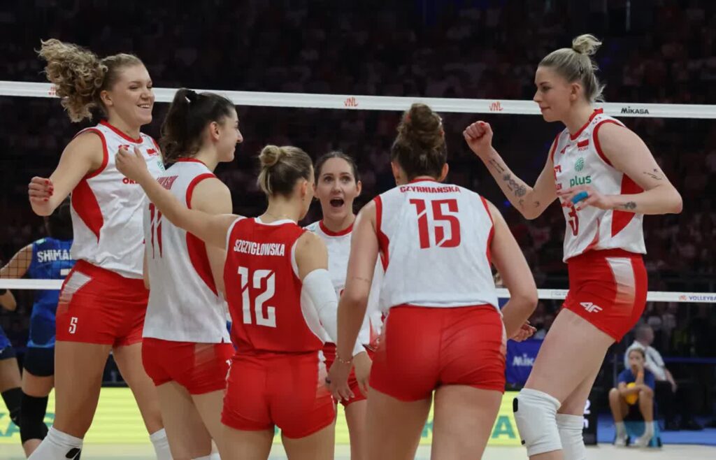 Liga Narodów siatkarek. Trzecie miejsce Polek po zwycięstwie nad Japonią 1 Siatkarki reprezentacji Polski Fot. PAP/Marian Zubrzycki