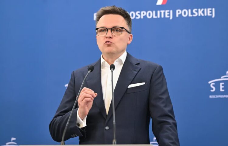 Marszałek Sejmu Szymon Hołownia. Fot. PAP/Radek Pietruszka