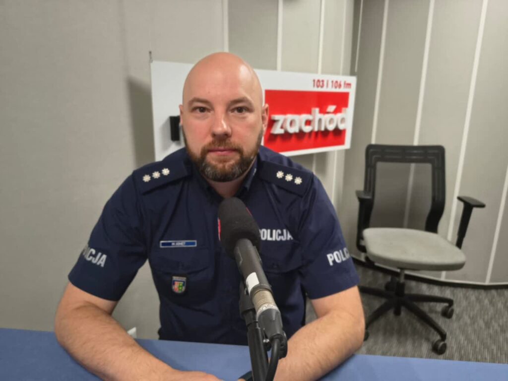 komisarz Maciej Kimet, rzecznik KWP w Gorzowie Radio Zachód - Lubuskie