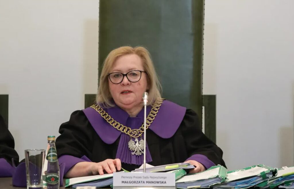 Małgorzata Manowska jest I prezes Sądu Najwyższego i przewodniczącą Trybunału Stanu Fot. PAP/ Tomasz Gzell