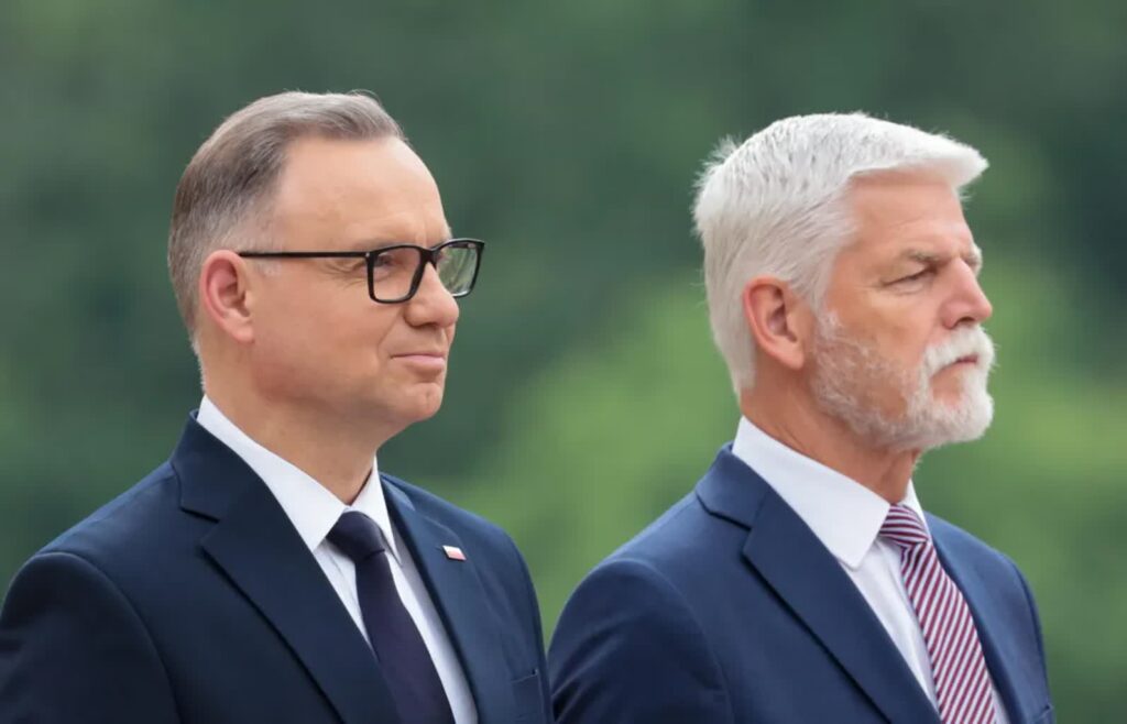 Andrzej Duda i Peter Pavel Fot. PAP/Szymon Pulcyn