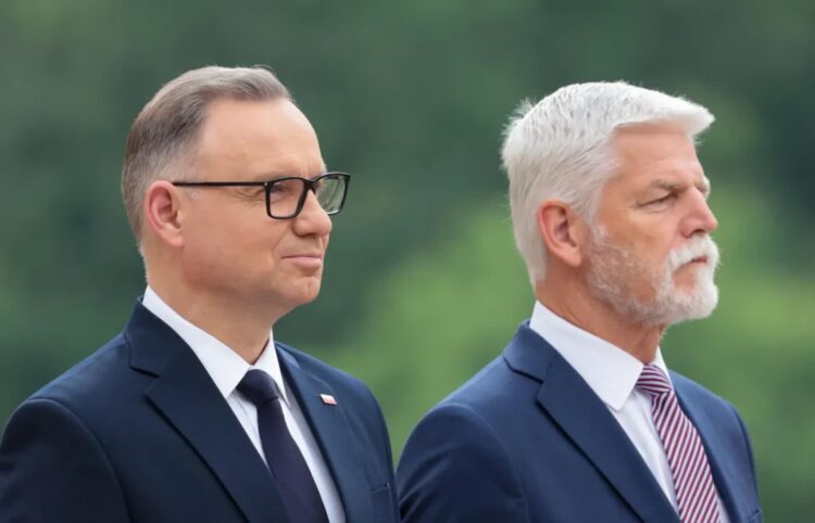 Andrzej Duda i Peter Pavel Fot. PAP/Szymon Pulcyn