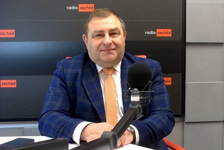 Grzegorz Potęga w redakcji Radia Zachód