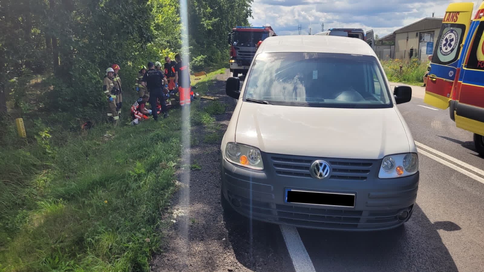 Motocyklista wjechał w stojące auto w Kłodawie Radio Zachód - Lubuskie