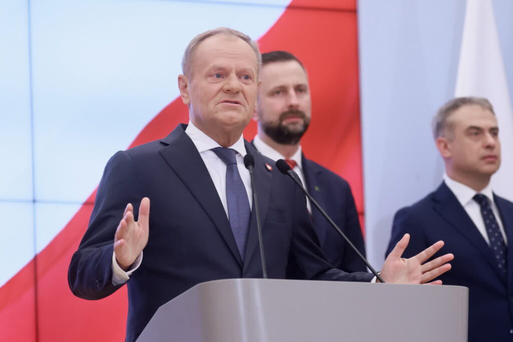 Premier Donald Tusk ogłosił skład rządu po rekonstrukcji (PAP/Leszek Szymański)