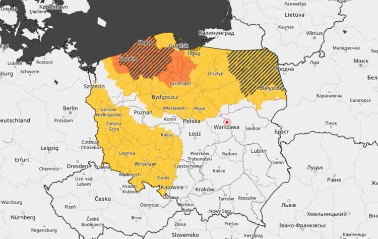 Znów idą burze i silny wiatr. Alert IMGW 9 16 lipca 2025 - alerty pogodowe IMGW (imgw.pl)