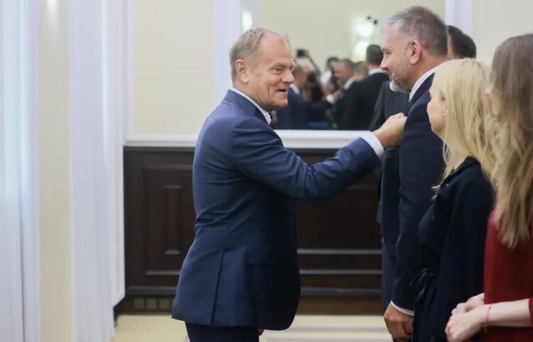 Donald Tusk i Waldemar Żurek Fot. PAP/Leszek Szymański