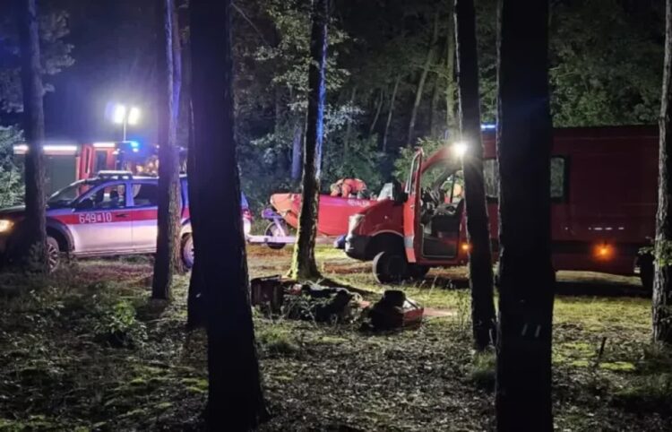 Akcja służb nad jeziorem Ośno. Fot. Wolsztyn112