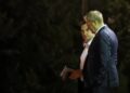 Premier Donald Tusk i rzecznik rządu Adam Szłapka. Fot. Paweł Supernak